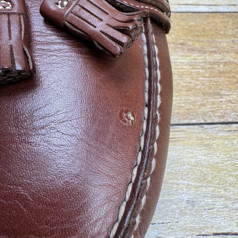 Dexter Tassel Loafers Men Size 11 Brown Leather Made In USA‎ Classic Ivy Preppy